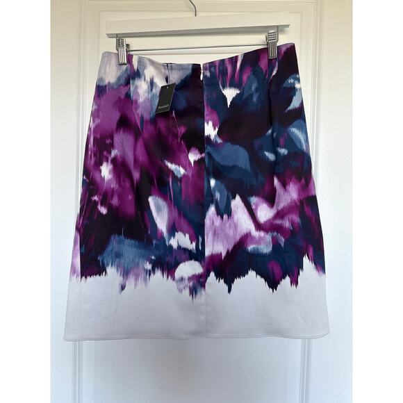 NWT Tahari Cotton Stretch Skirt in Chambray, 10 - Picture 2 of 5